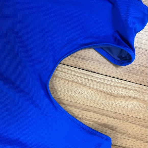 NWT Solid & Striped The Sarah Ribbed Azure Blue One Piece Bathing Suit Size XL - Picture 12 of 15